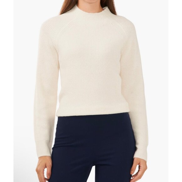 Halogen Womens Funnel Neck Ribbed Sweater XXL Ivory - Picture 1 of 5